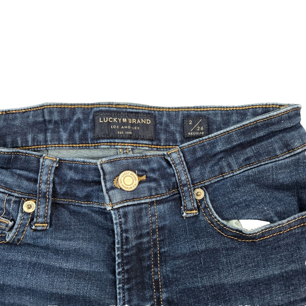 Lucky Brand Womens Jeans‎ Medium Blue Wash Size 2/26 Regular - Picture 4 of 6